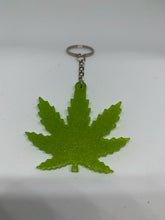 Load image into Gallery viewer, weed transparent green with glitter
