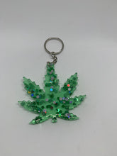 Load image into Gallery viewer, weed transparent with chunky glitter

