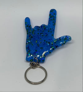 ily transparent blue with moon and stars glitter